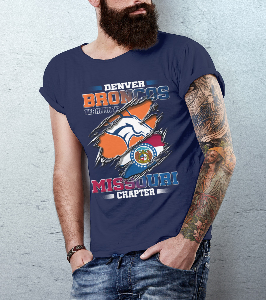 Denver Broncos Territory Missouri Chapter T-Shirt