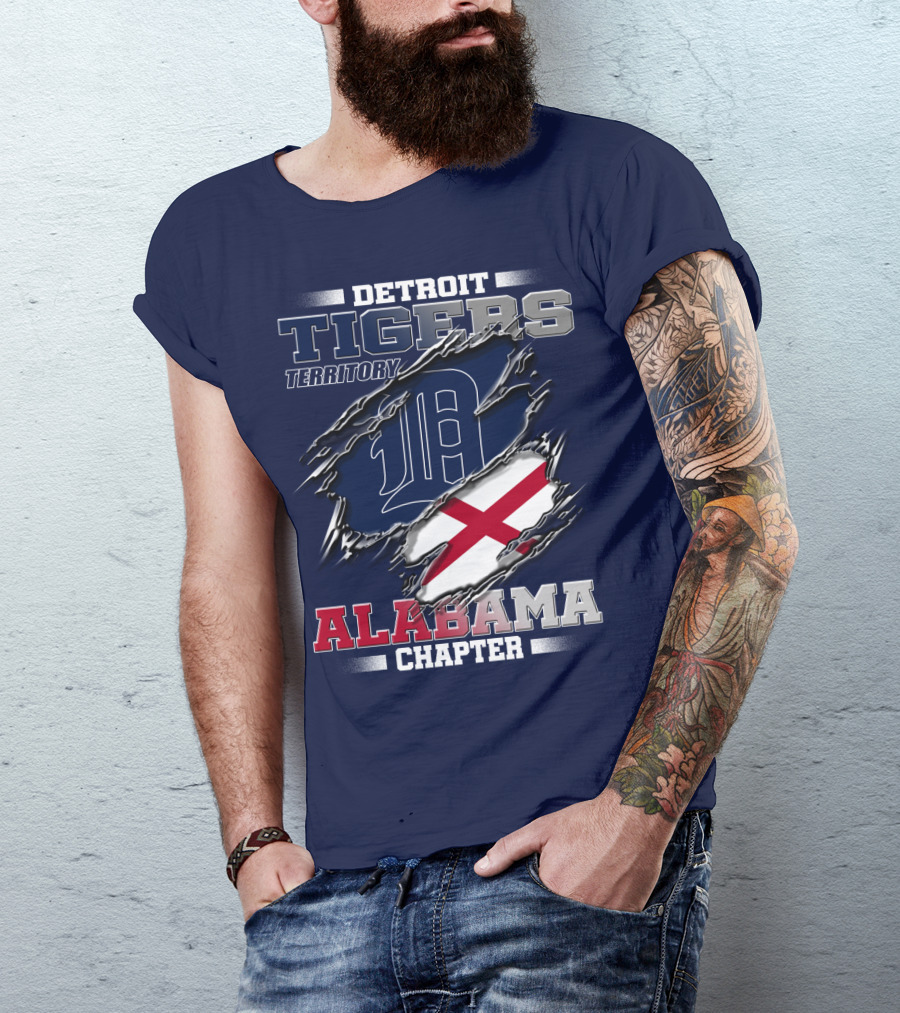 Detroit Tigers Territory Alabama Chapter T-Shirt