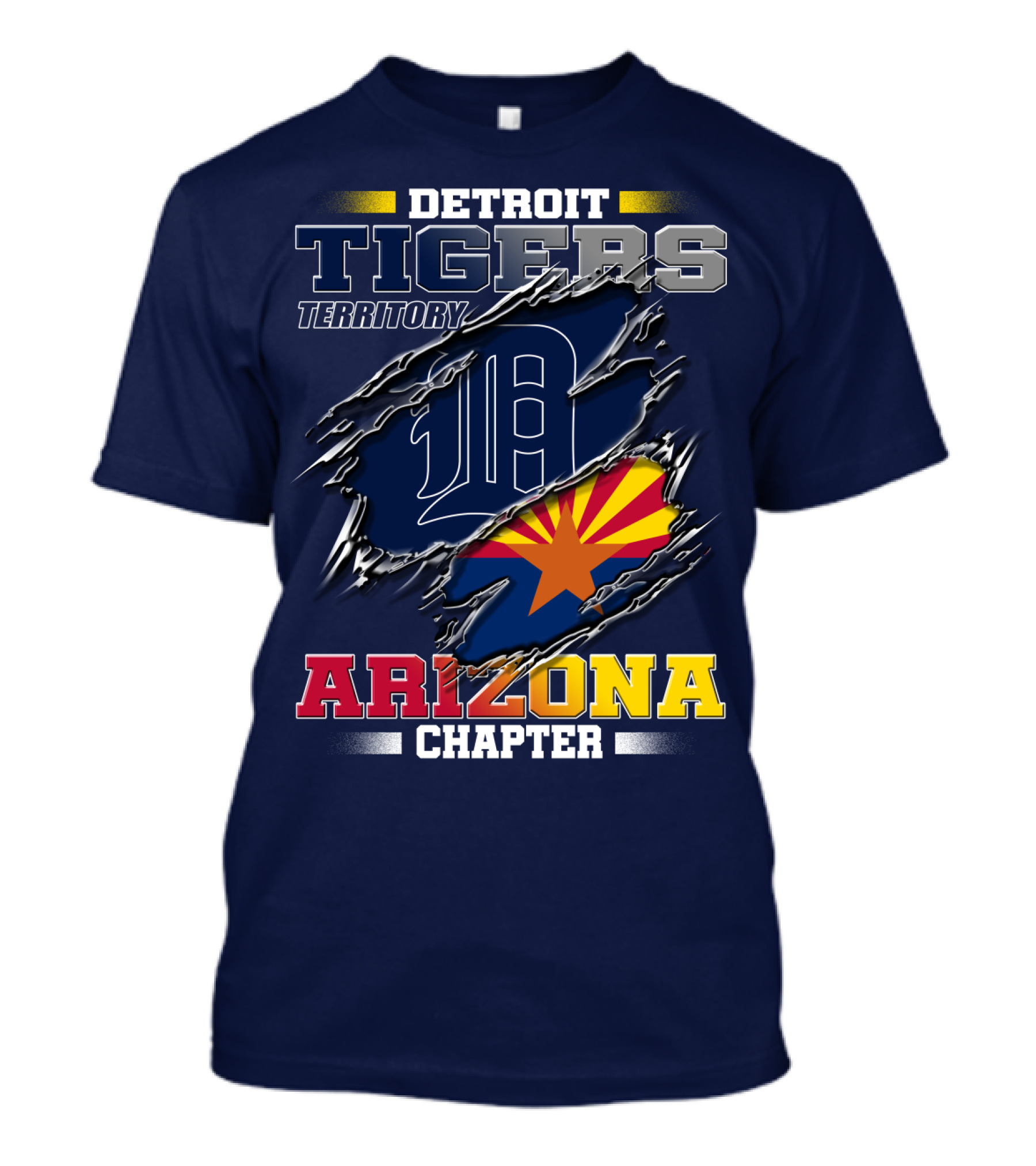 Detroit Tigers Territory Arizona Chapter T-Shirt