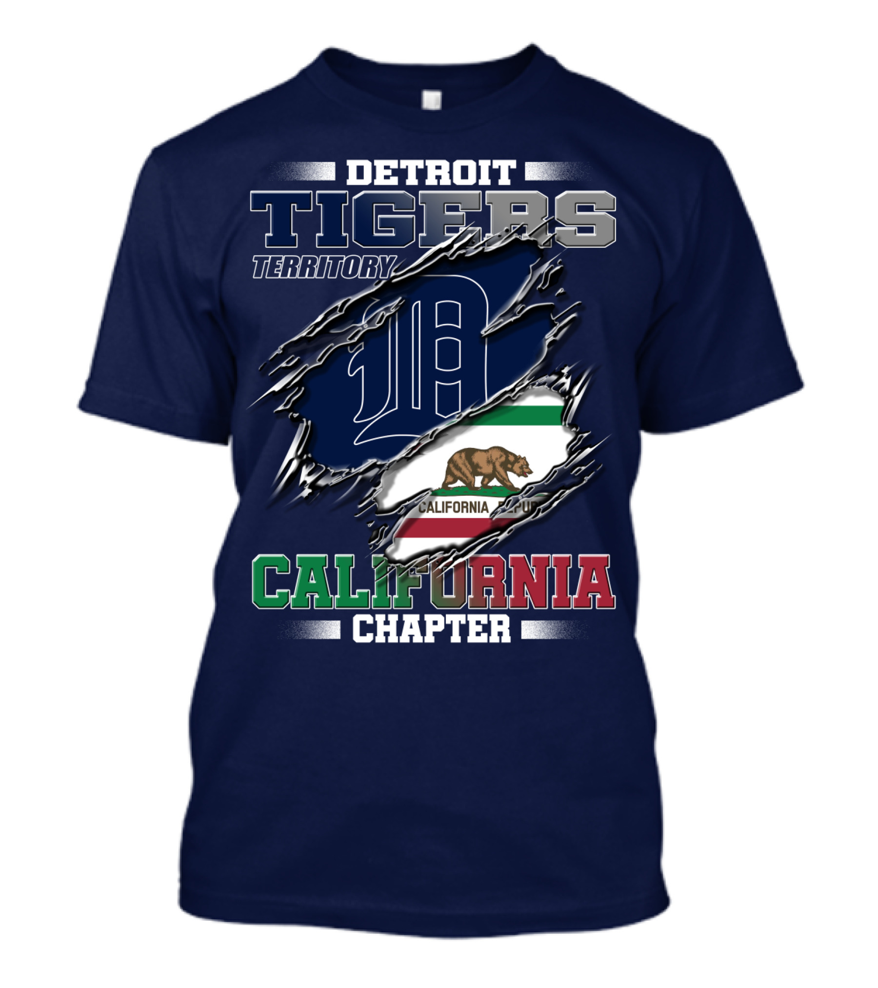 Detroit Tigers Territory California Chapter T-Shirt