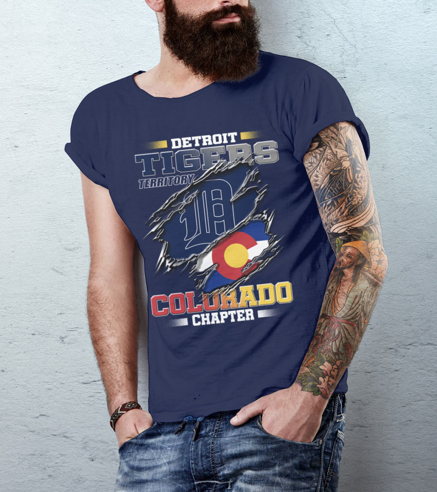 Detroit Tigers Territory Colorado Chapter T-Shirt