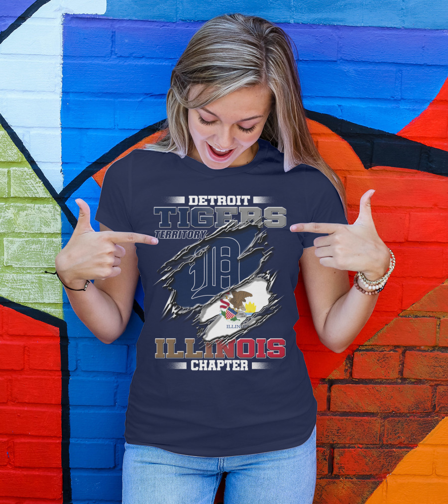 Detroit Tigers Territory Illinois Chapter T-Shirt