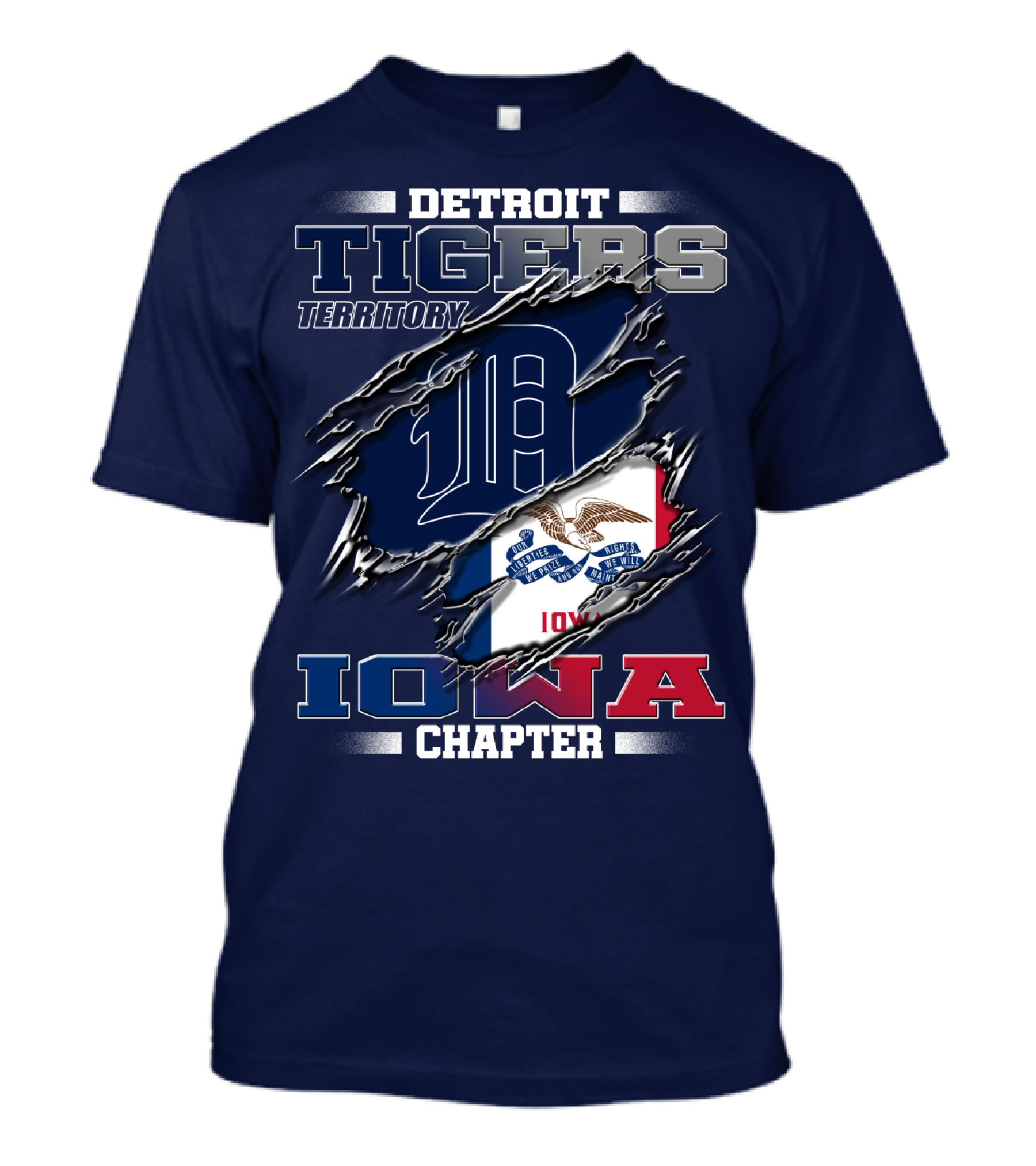Detroit Tigers Territory Iowa Chapter T-Shirt