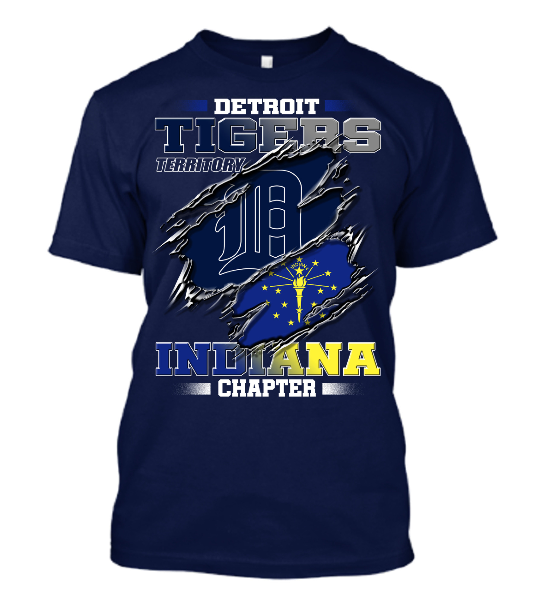 Detroit Tigers Territory Indiana Chapter T-Shirt