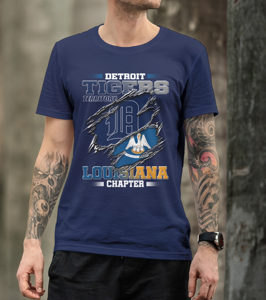 Detroit Tigers Territory Louisiana Chapter T-Shirt