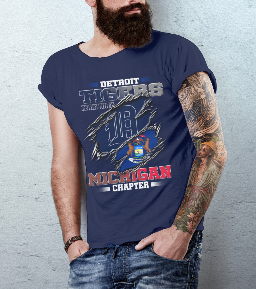 Detroit Tigers Territory Michigan Chapter T-Shirt
