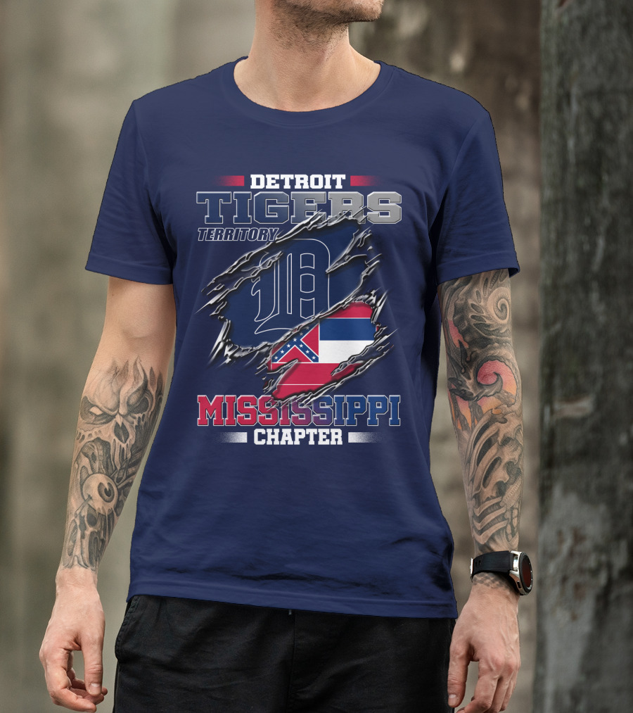Detroit Tigers Territory Mississippi Chapter T-Shirt