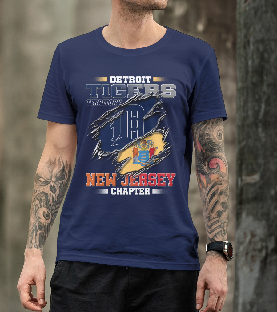 Detroit Tigers Territory New Jersey Chapter T-Shirt