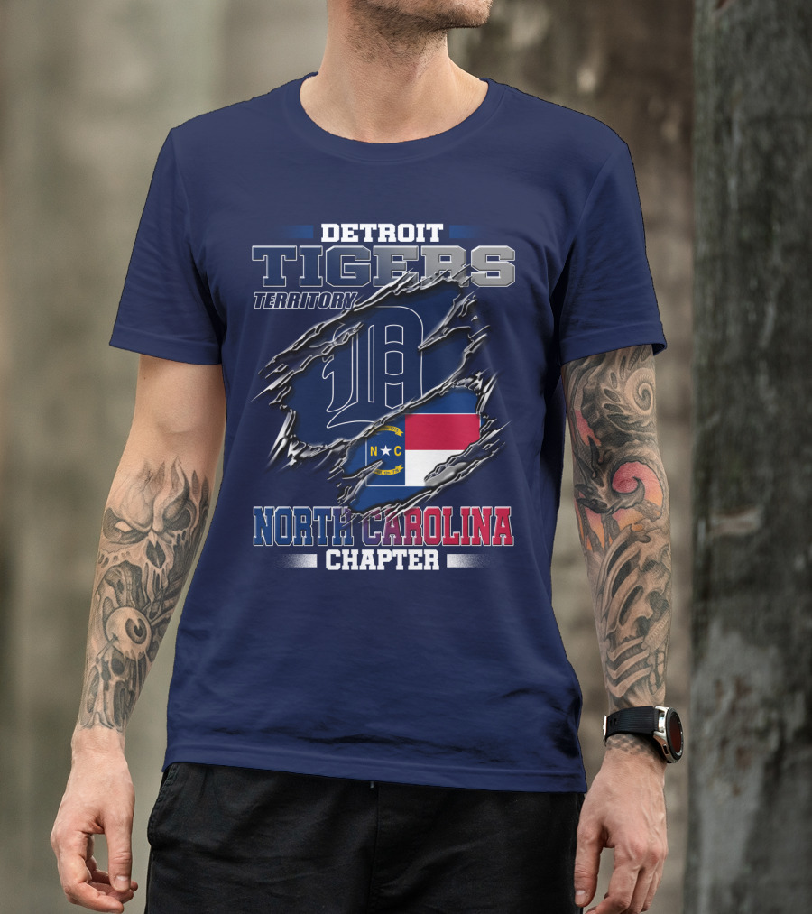 Detroit Tigers Territory North Carolina Chapter T-Shirt