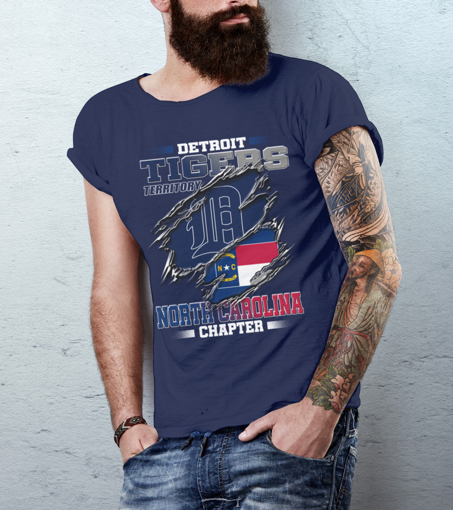 Detroit Tigers Territory North Carolina Chapter T-Shirt