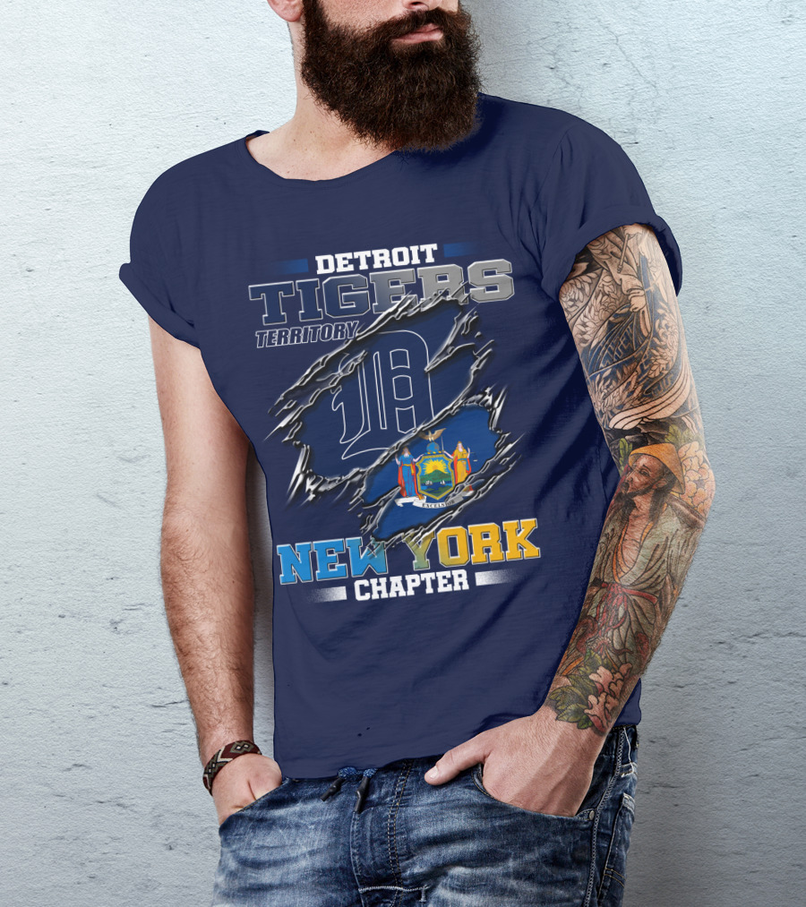 Detroit Tigers Territory New York Chapter T-Shirt