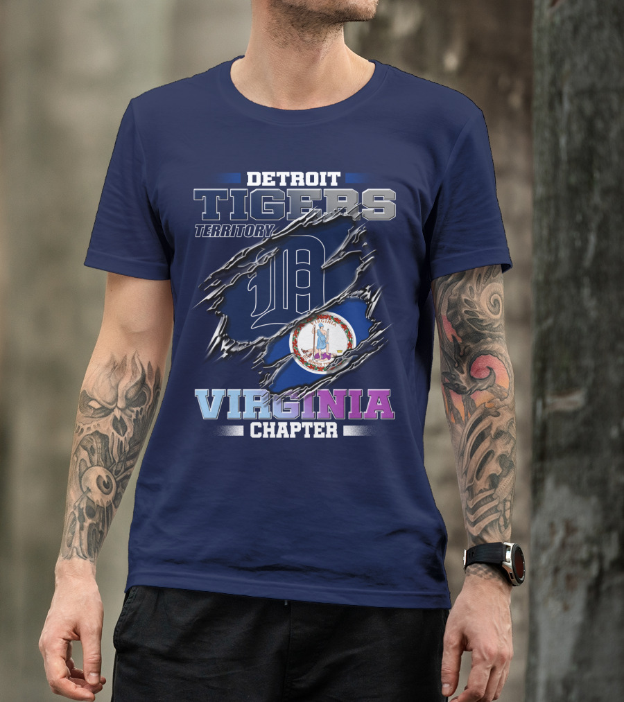 Detroit Tigers Territory Virginia Chapter T-Shirt