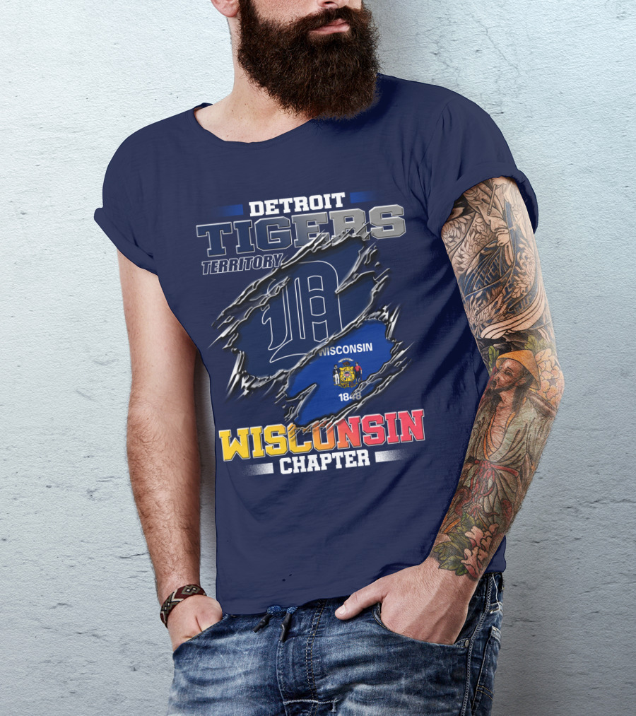 Detroit Tigers Territory Wisconsin Chapter 1848 T-Shirt