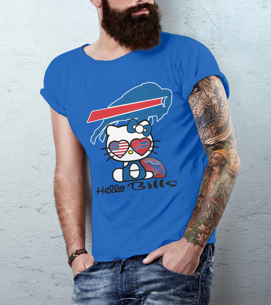 Hello Bills Buffalo Bills Football Hello Kitty T-Shirt