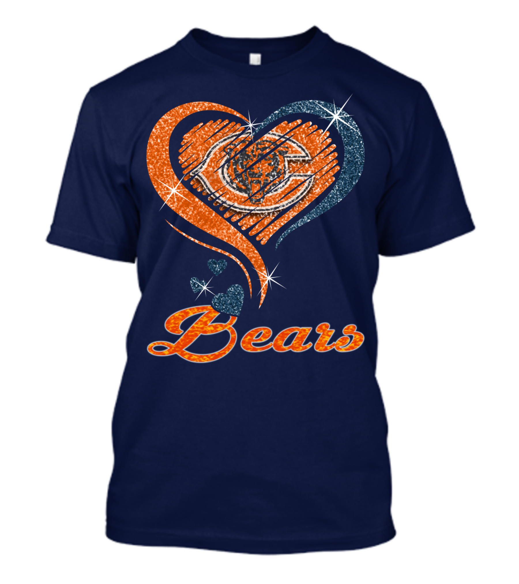 Bears Heart With Chicago Bears T-Shirt