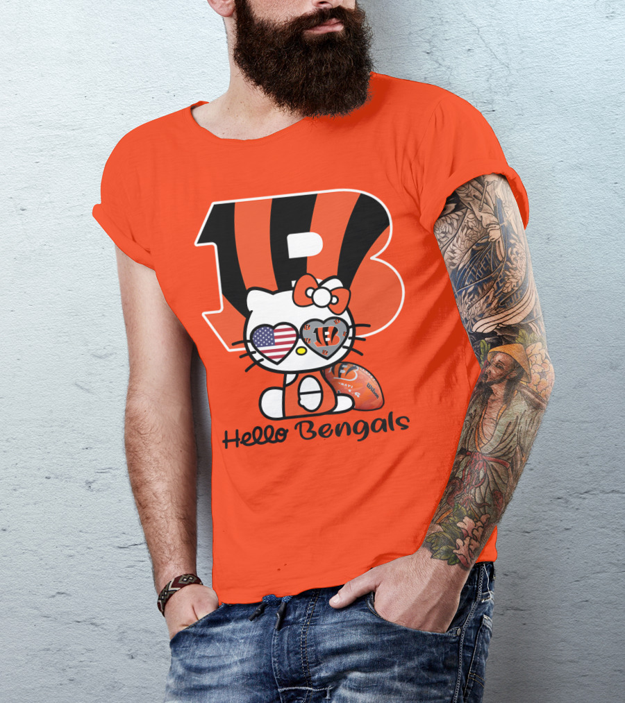 Hello Bengals Cincinnati Nfl Team T-Shirt