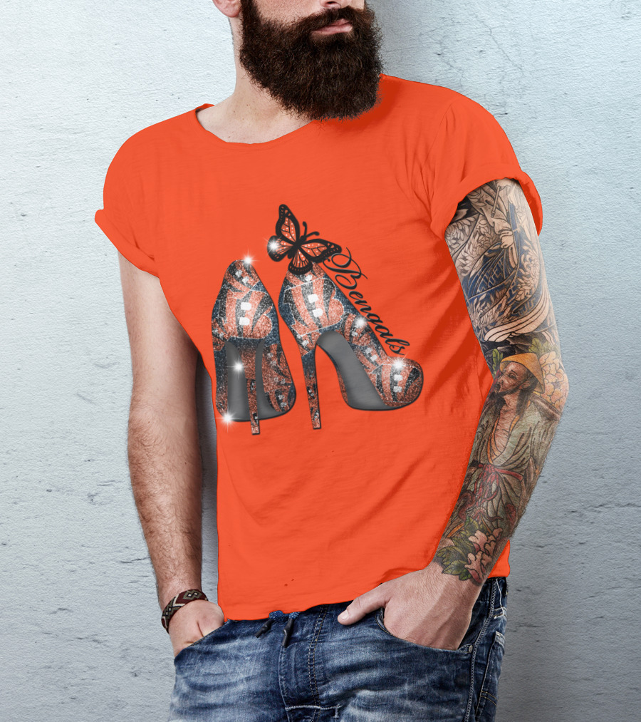 Bengals High Heels Butterfly T-Shirt