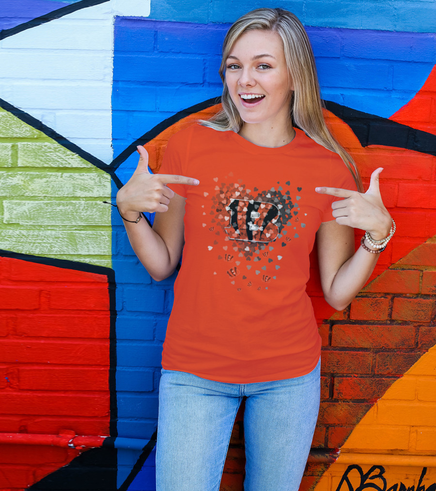 Cincinnati Bengals Heart T-Shirt