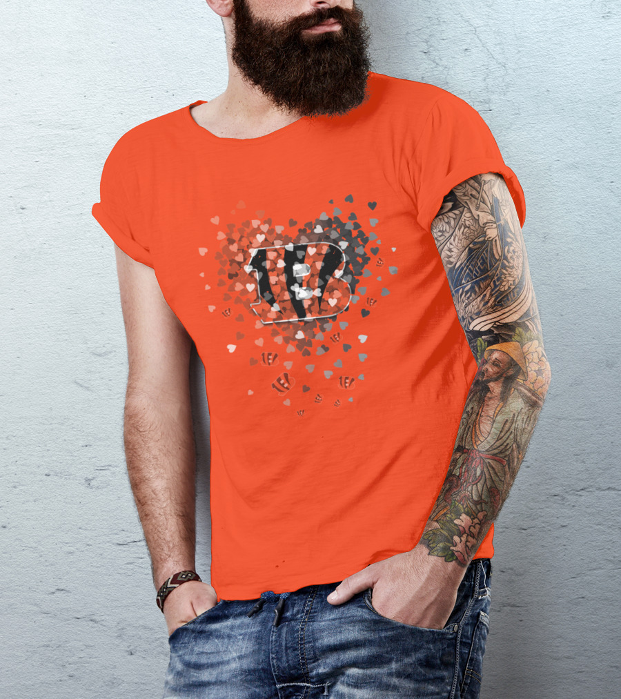 Cincinnati Bengals Heart T-Shirt