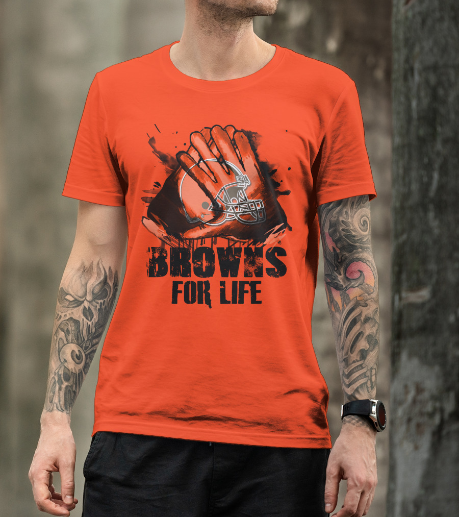 Browns For Life Cleveland Browns T-Shirt