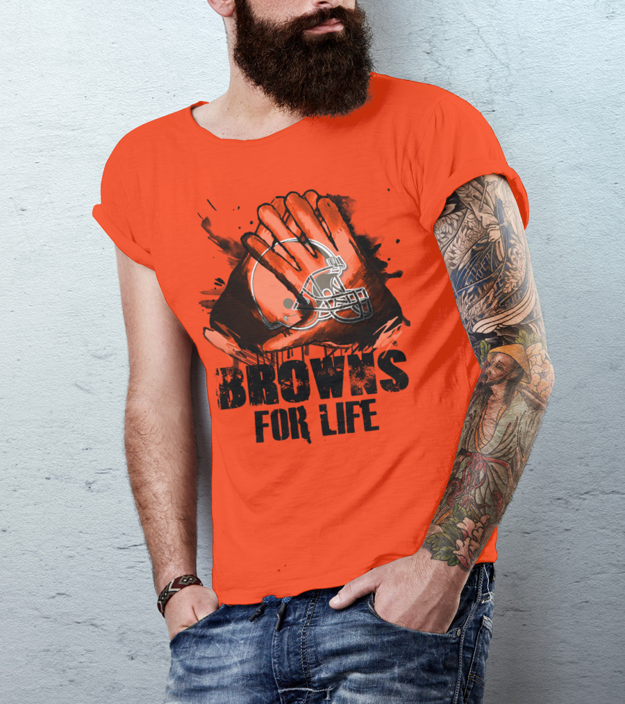 Browns For Life Cleveland Browns T-Shirt