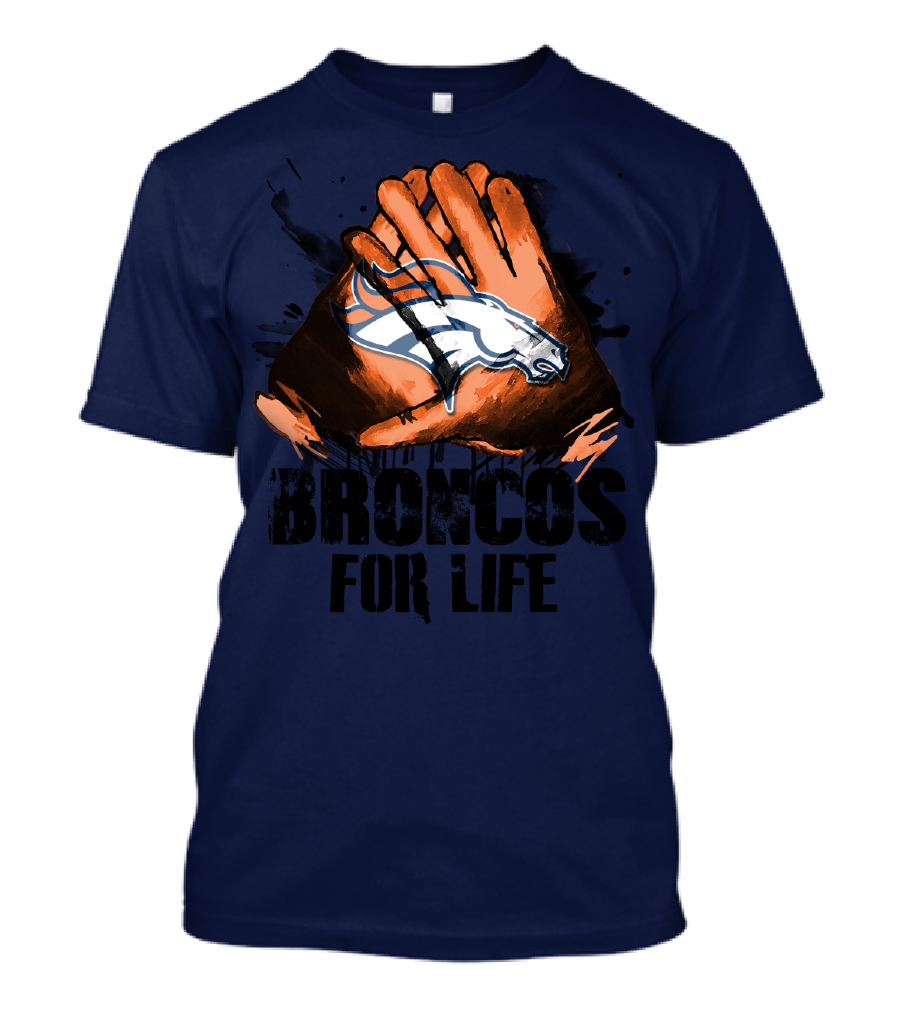 Broncos For Life Denver Broncos Glove T-Shirt