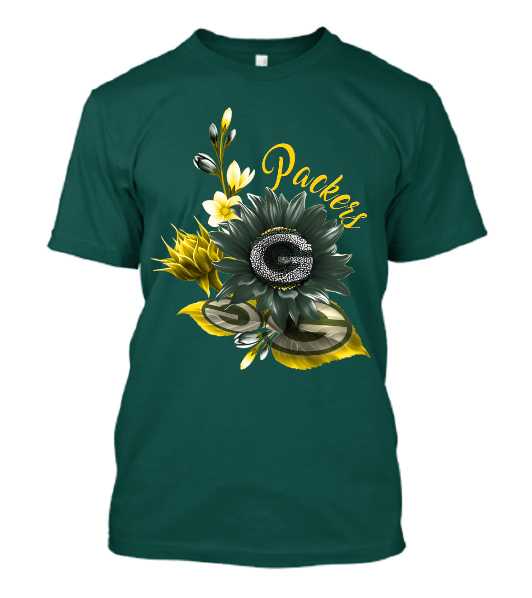 Packers G Floral Green Bay Packers T-Shirt