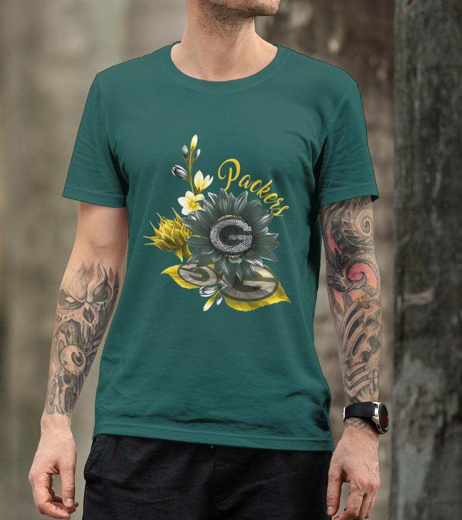 Packers G Floral Green Bay Packers T-Shirt