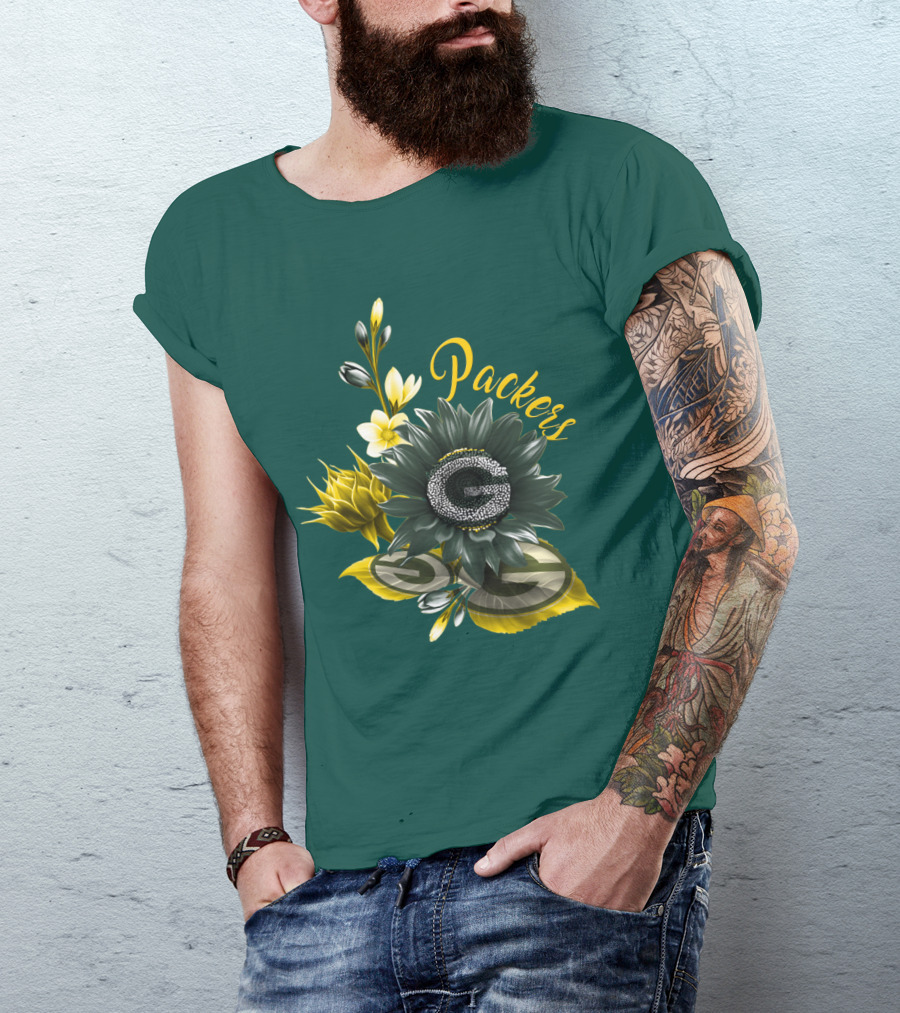 Packers G Floral Green Bay Packers T-Shirt