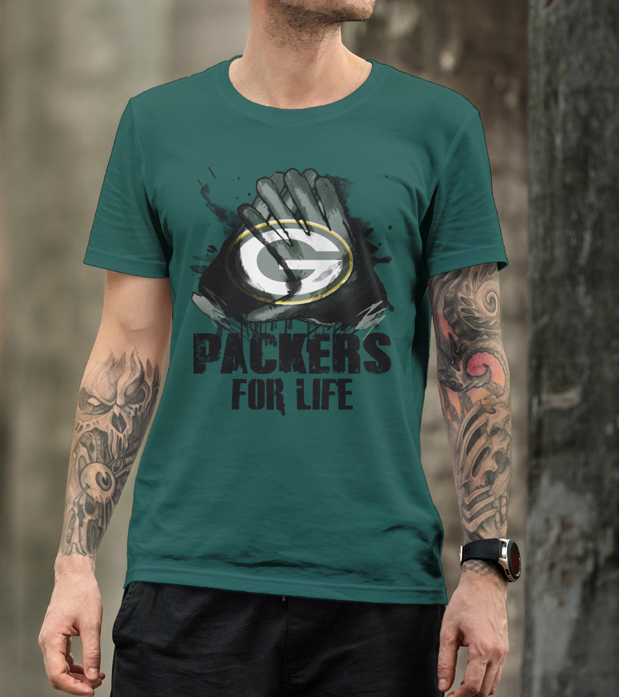 Packers For Life Green Bay Packers G T-Shirt