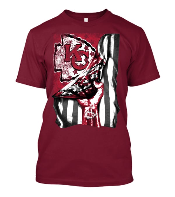 Kc Chiefs American Flag State Pride T-Shirt