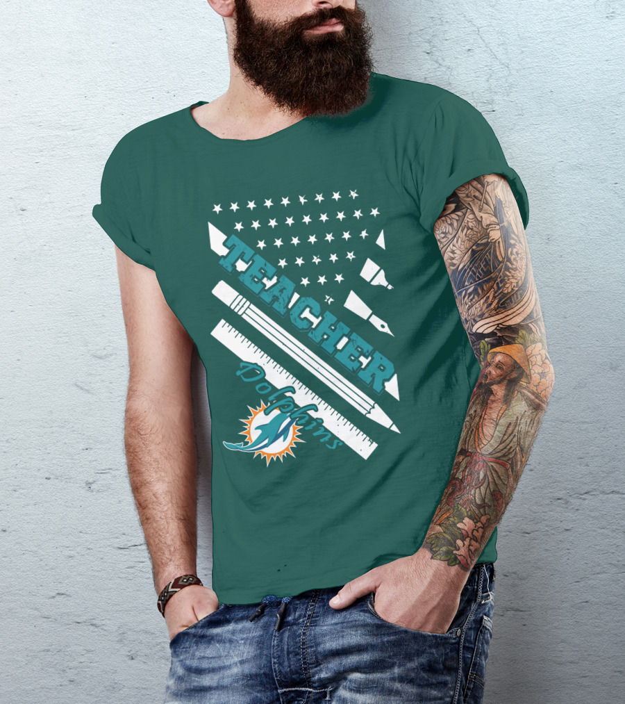 Teacher Miami Dolphins T-Shirt