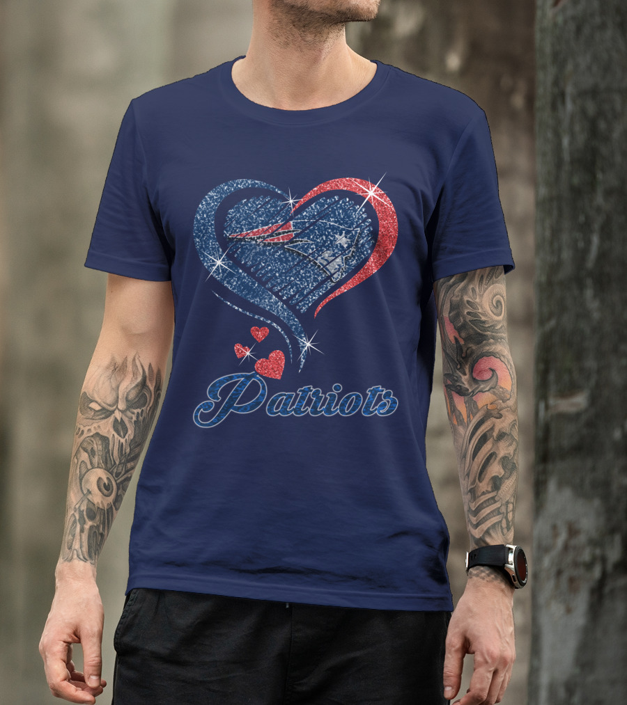 Patriots Heart Glitter T-Shirt