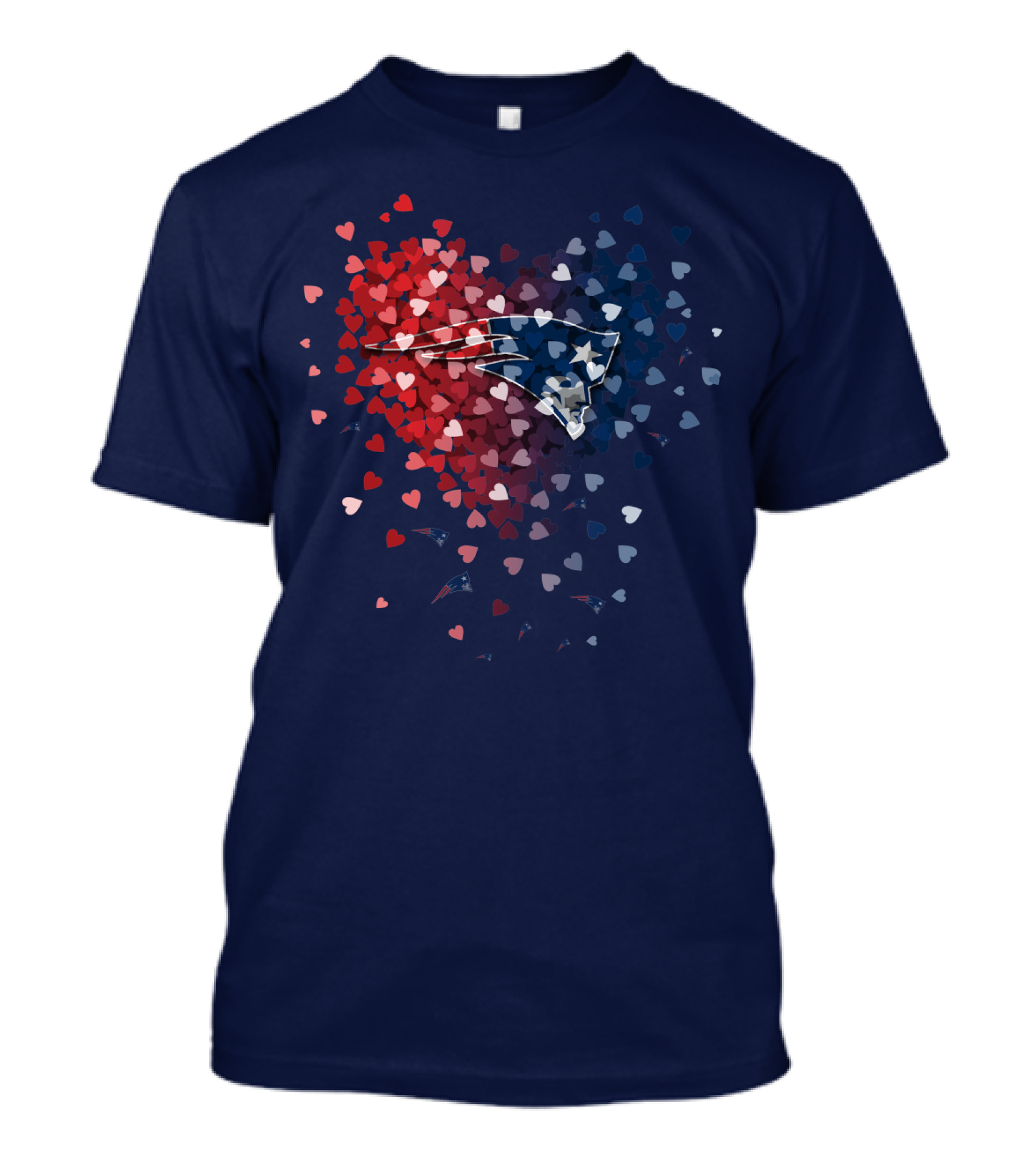New England Patriots Heart Of Hearts T-Shirt