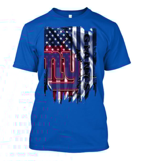 New York Giants American Flag Nfl Team T-Shirt