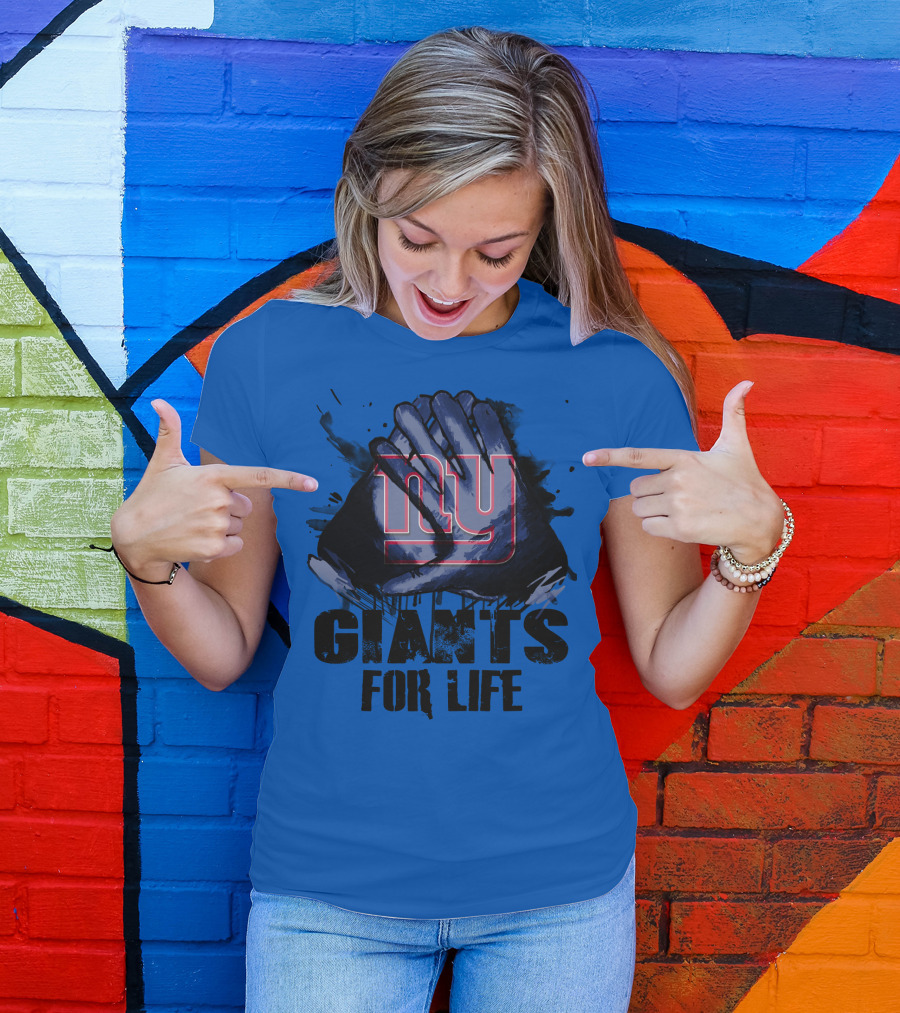 Newyork Giants For Life Ny Giants Fan Gear T-Shirt