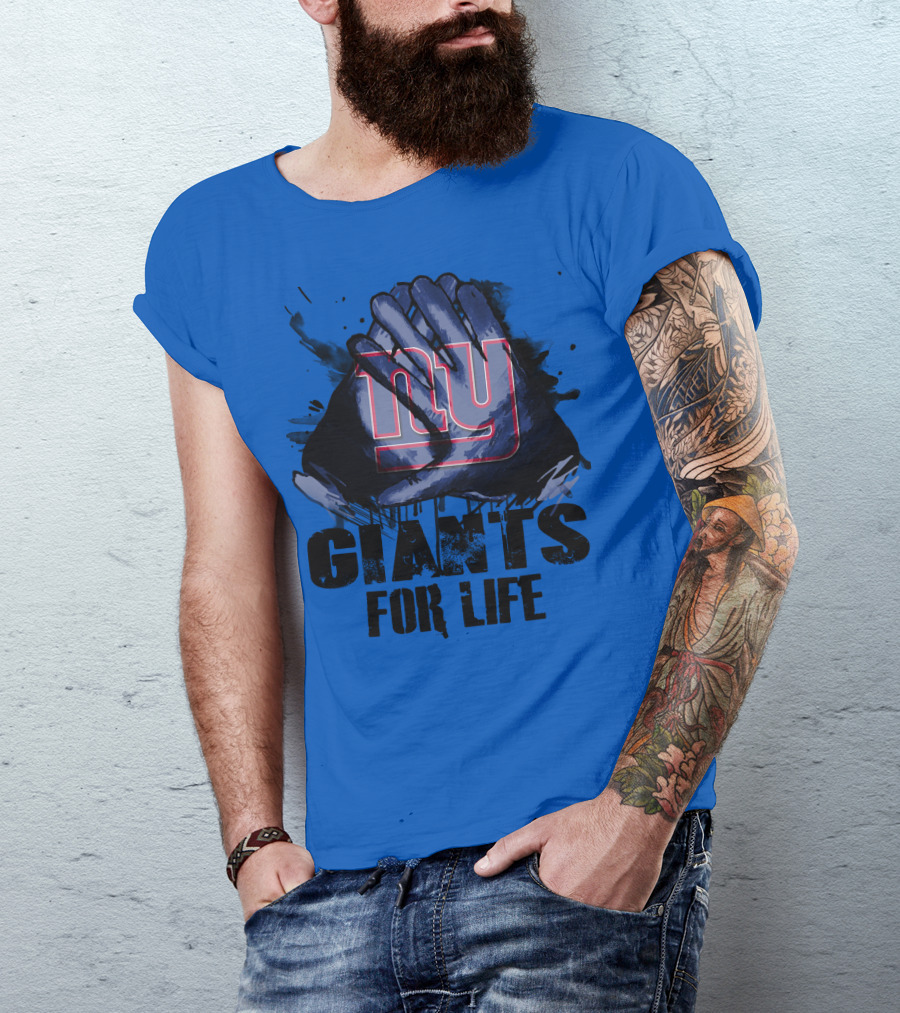 Newyork Giants For Life Ny Giants Fan Gear T-Shirt