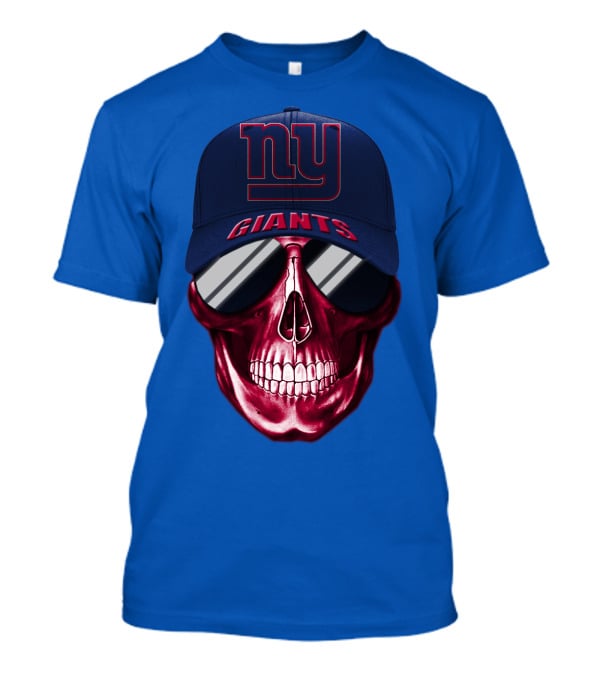 New York Giants Skull Cap T-Shirt