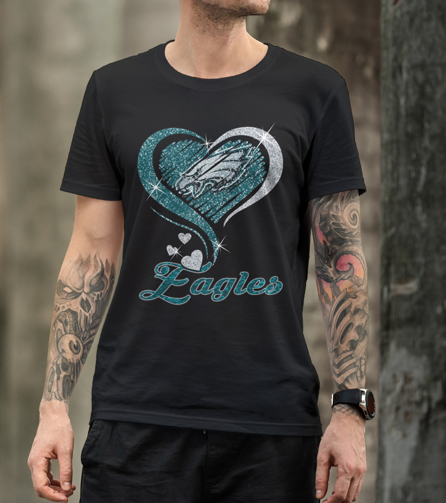 Philadelphia Eagles Heart T-Shirt