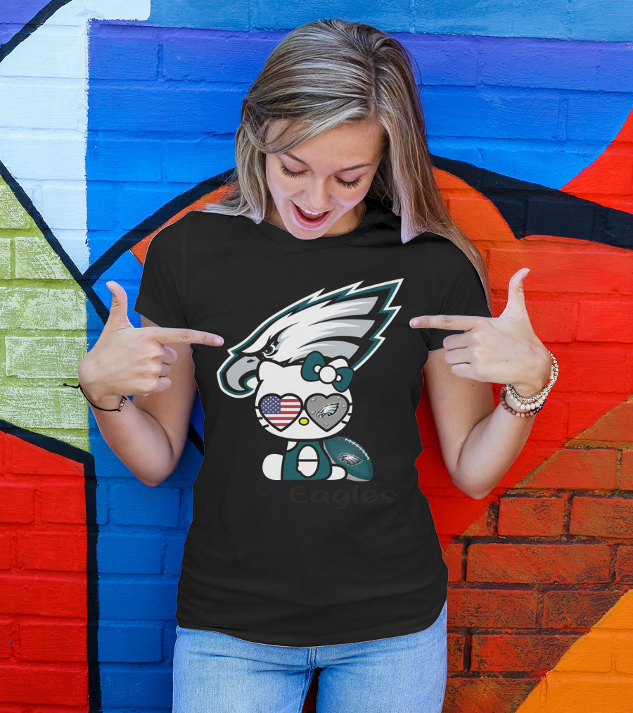 Hello Eagles Philadelphia Eagles Football Team Fan T-Shirt