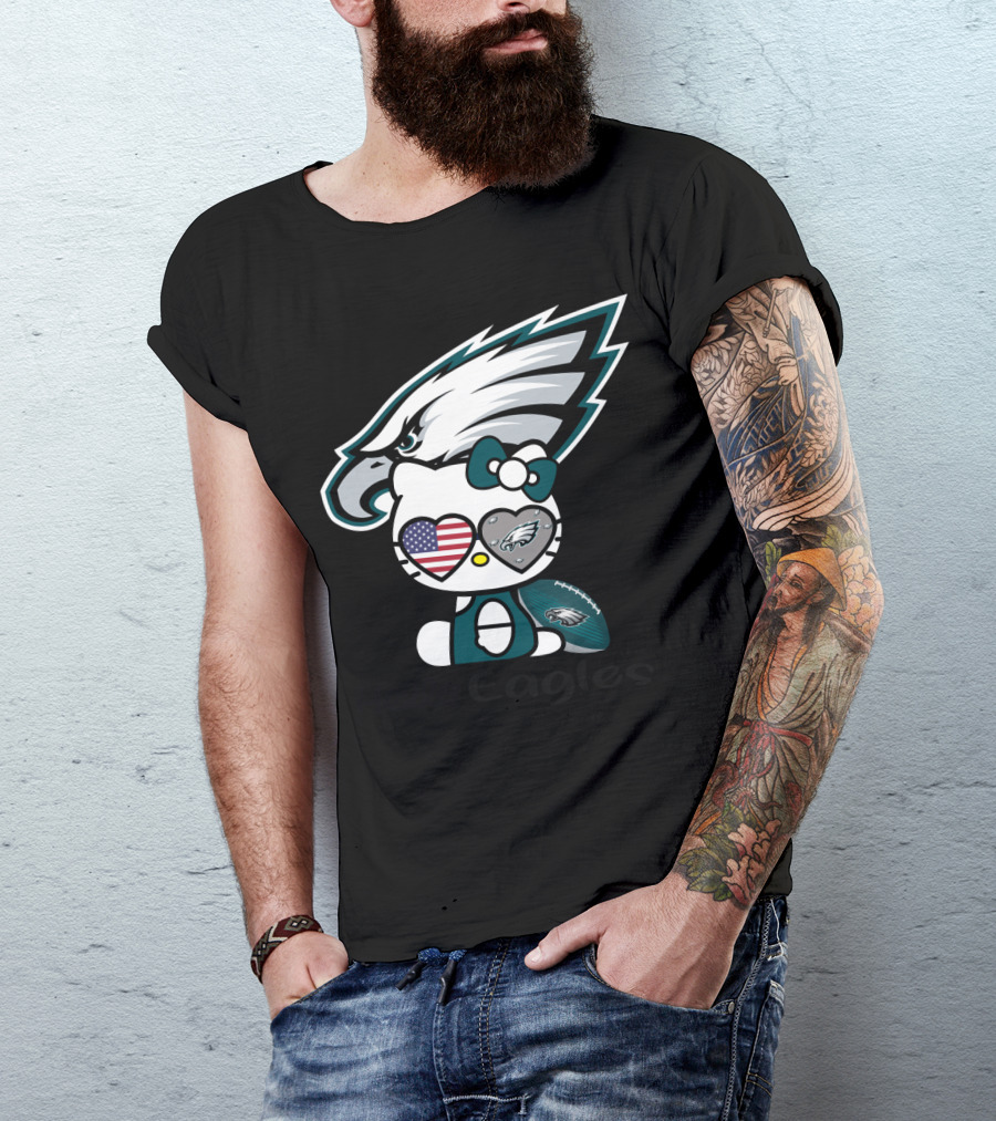 Hello Eagles Philadelphia Eagles Football Team Fan T-Shirt