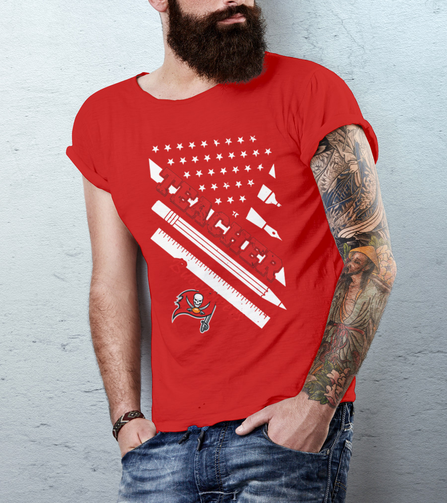 Teacher Tampa Bay Buccaneers Flag T-Shirt