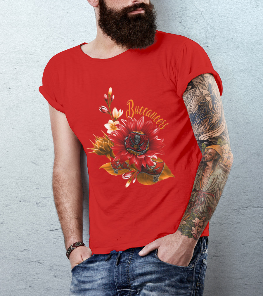 Buccaneers Floral Skull T-Shirt