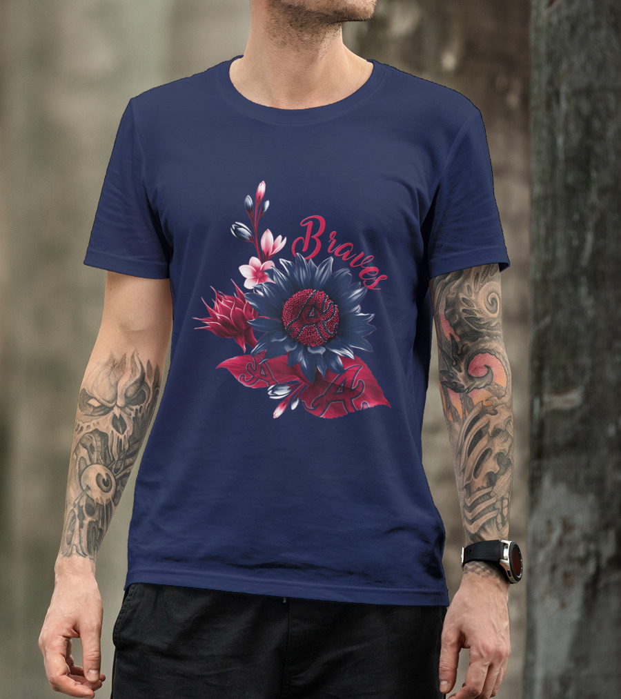 Atlanta Braves Floral A T-Shirt