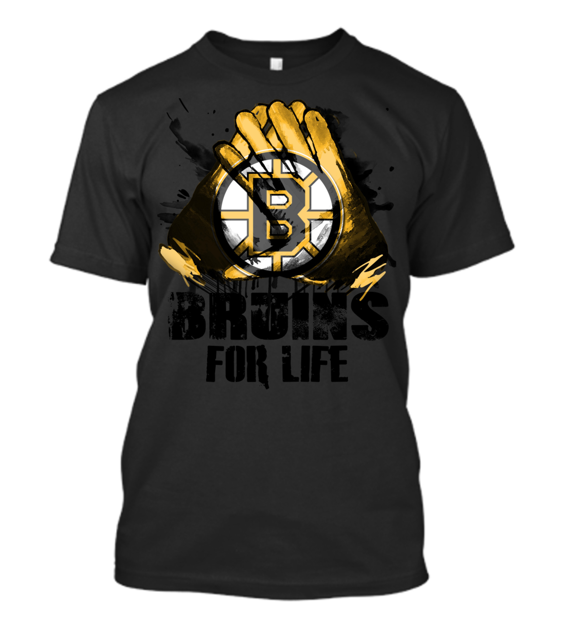 Boston Bruins Logo Bruins For Life T-Shirt