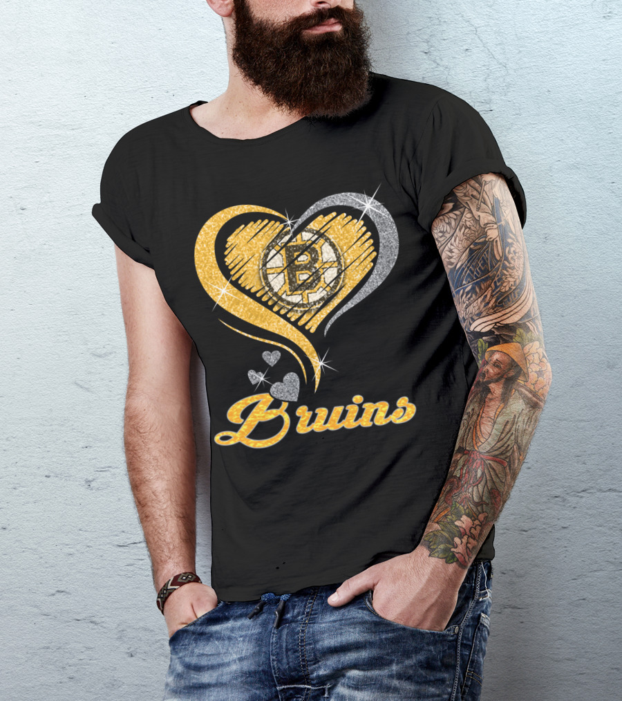 Boston Bruins Heart T-Shirt