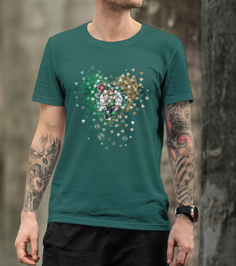 Boston Celtics Heart Logo Burst T-Shirt