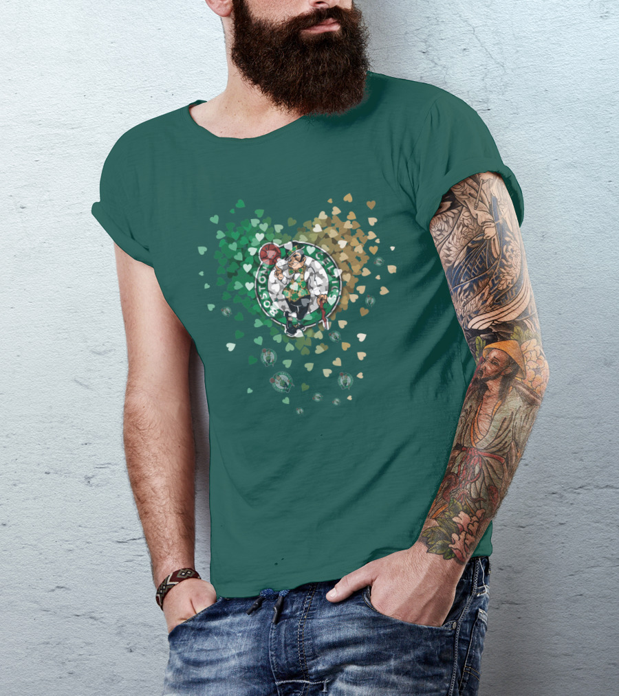 Boston Celtics Heart Logo Burst T-Shirt