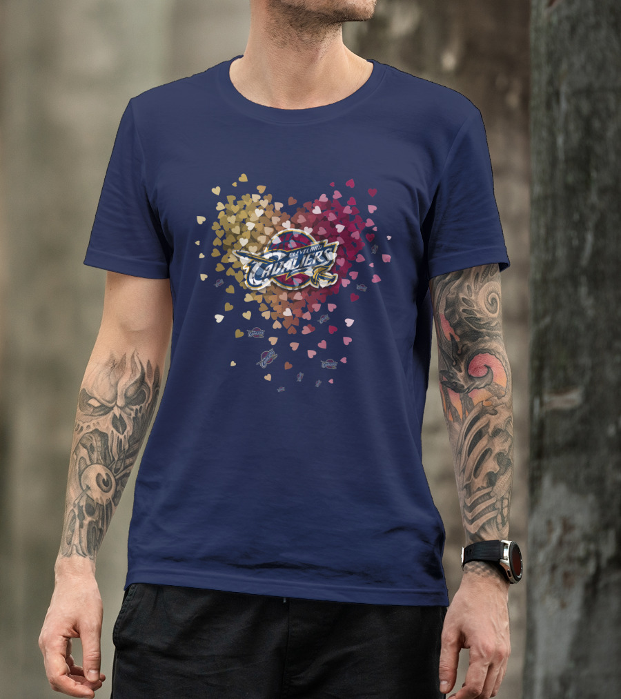 Cleveland Cavaliers Heart T-Shirt