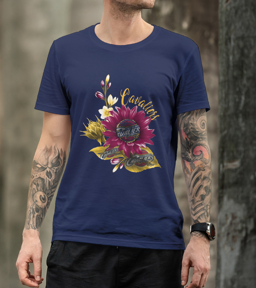 Cleveland Cavaliers Floral Basketball T-Shirt
